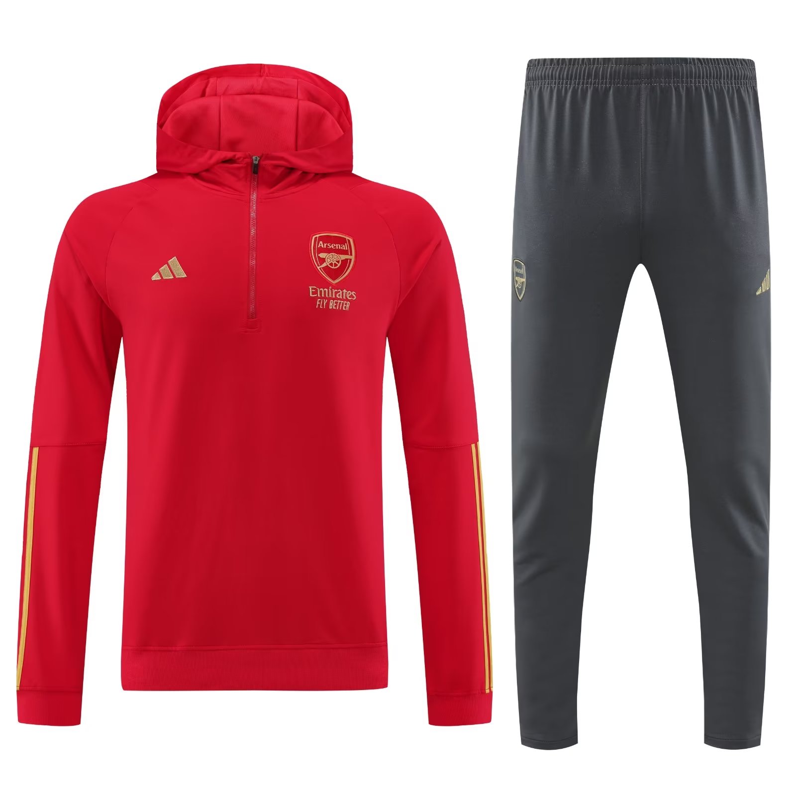 AAA Quality Arsenal 23/24 Hoodie Tracksuit - Red